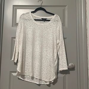 White shear blouse